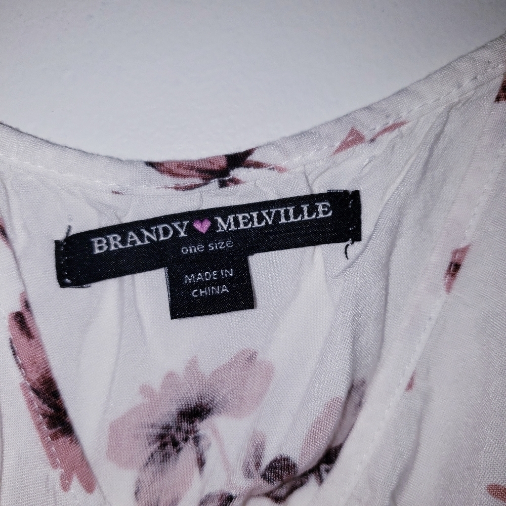 Brandy Melville Floral Tiered Ruffle Tunic - Picture 6 of 6